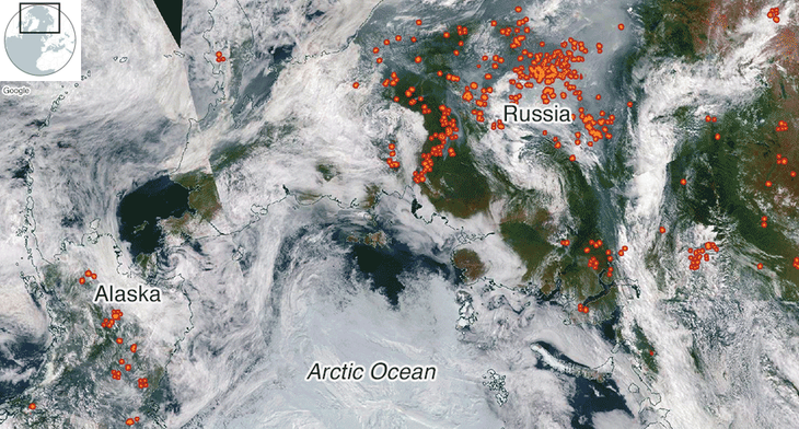 Sau Amazon, thảm họa cháy rừng lan tới... Bắc Cực - Ảnh 2.