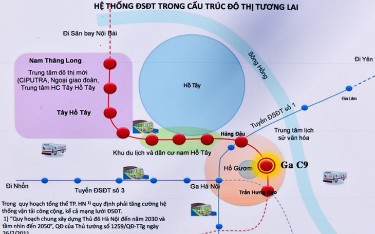 Đường sắt Nam Thăng Long - Trần Hưng Đạo 11 năm chờ phê duyệt ga ngầm