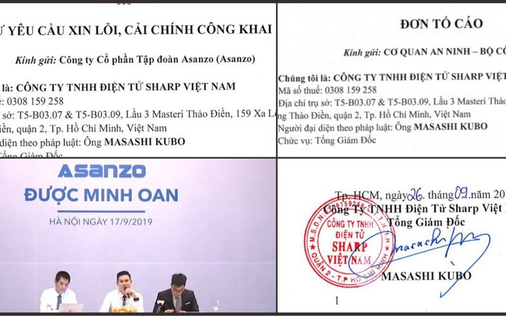 Sharp Việt Nam gửi đơn tố cáo Asanzo đến Bộ Công an