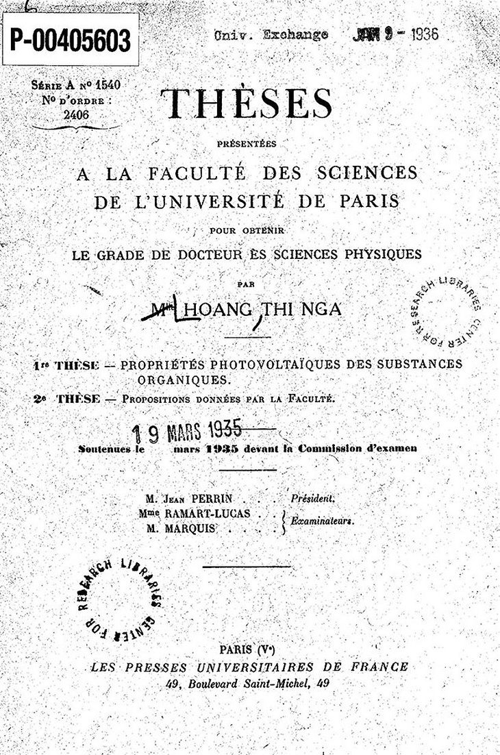 Cuộc đời lặng lẽ, bí ẩn của nữ tiến sĩ Tây học đầu tiên của Việt Nam - Ảnh 2.