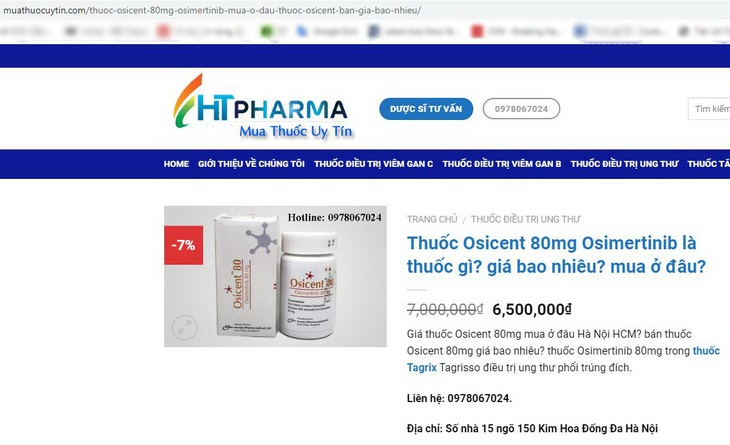 Bộ Y tế: Người dân không nên mua thuốc ung thư phổi trên mạng - Ảnh 2.