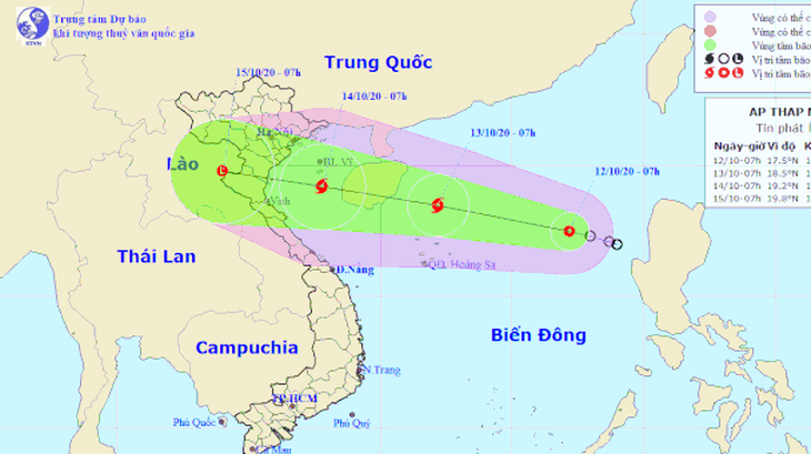 Thêm không khí lạnh, áp thấp nhiệt đới diễn biến phức tạp - Ảnh 1.