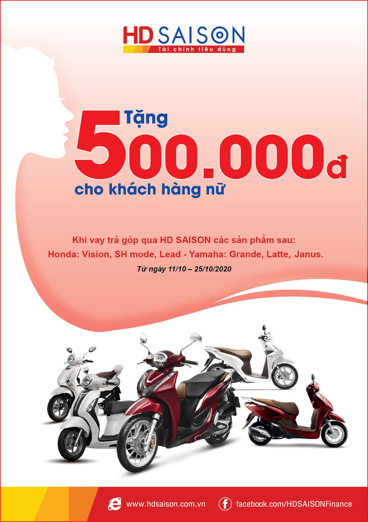 HD SAISON tặng quà khách hàng nữ nhân dịp 20-10 - Ảnh 1. HD SAISON tặng quà khách hàng nữ nhân dịp 20-10 - Ảnh 1.