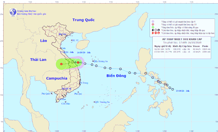 Áp thấp nhiệt đới sắp tiến vào Trung Trung bộ - Ảnh 1. Áp thấp nhiệt đới sắp tiến vào Trung Trung bộ - Ảnh 1.