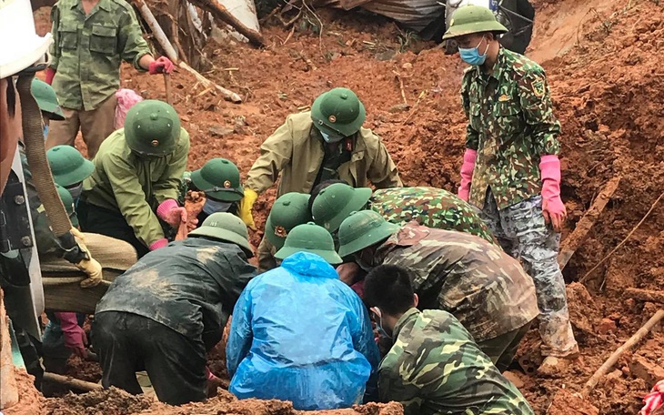 Vụ sạt lở núi vùi lấp 22 người: Đã tìm thấy toàn bộ thi thể cán bộ, chiến sĩ