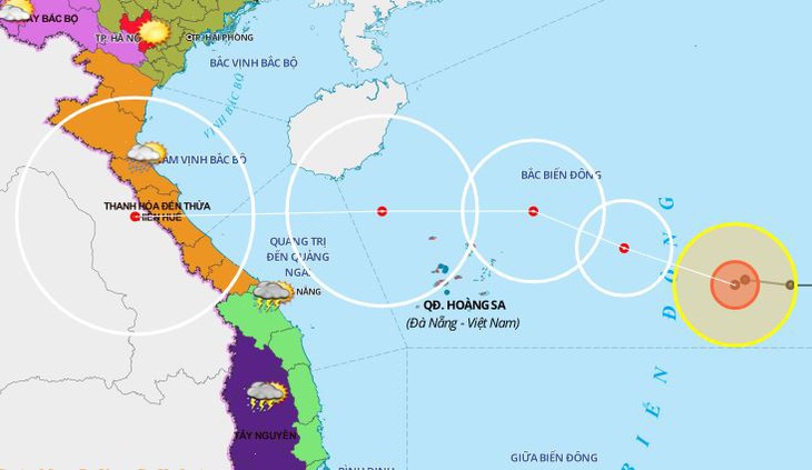 Chiều nay, bão số 8 đang cách Hoàng Sa 540km, gió giật cấp 11 - Ảnh 1.