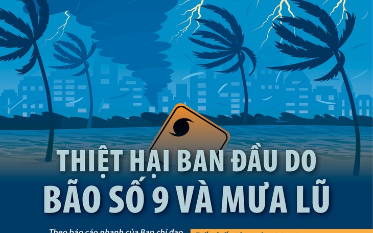 Những thiệt hại ban đầu do bão số 9 và mưa lũ ở miền Trung