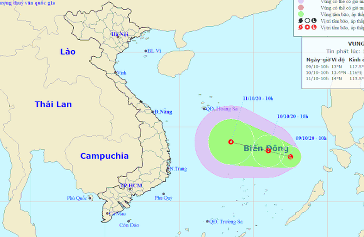 Mưa lũ chưa qua, Biển Đông hình thành vùng áp thấp mới hướng vào miền Trung - Ảnh 1.