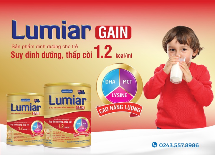 Lumiar Gain - giúp con tăng cân, tăng chiều cao - Ảnh 2. Lumiar Gain - giúp con tăng cân, tăng chiều cao - Ảnh 2.