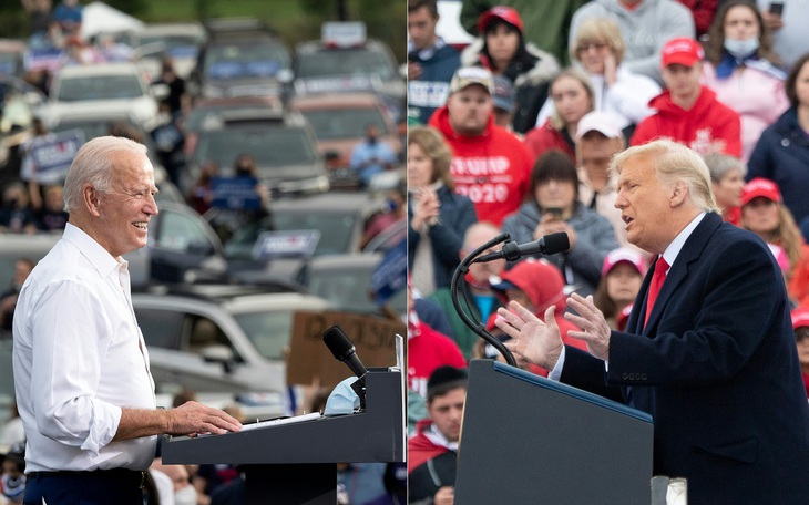 Hai ông Trump, Biden làm gì trong ngày cuối trước bầu cử?