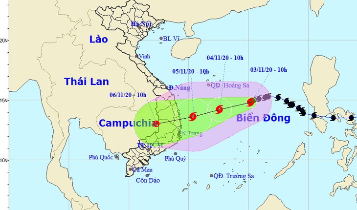 Bão số 10 tăng cấp trở lại khi đến gần Quảng Ngãi - Khánh Hòa, vì sao? - Ảnh 1.