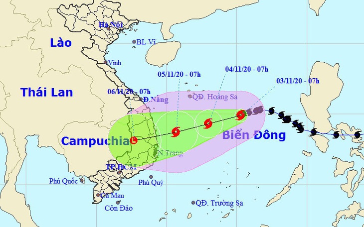 Bão số 10 tăng cấp trở lại khi đến gần Quảng Ngãi - Khánh Hòa, vì sao?