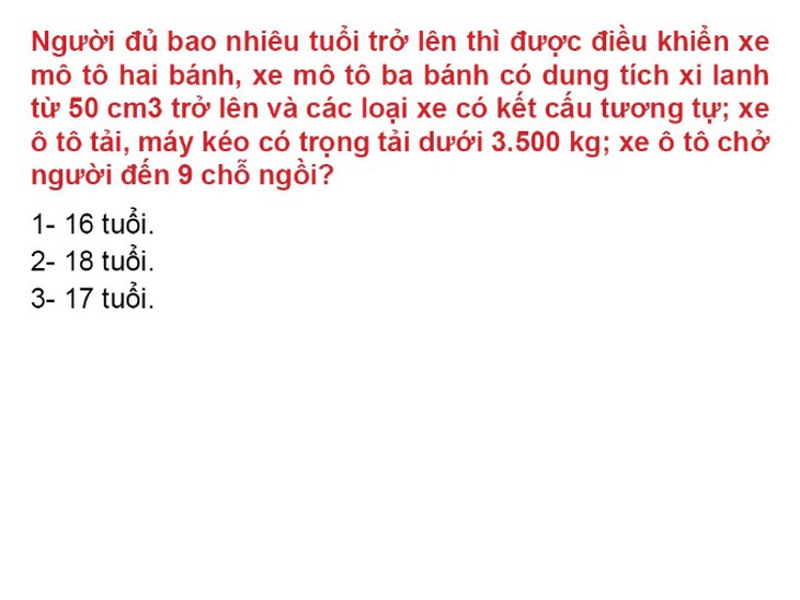 Sát hạch lý thuyết lái ôtô: gần 16% số câu hỏi không cần thiết? - Ảnh 3.