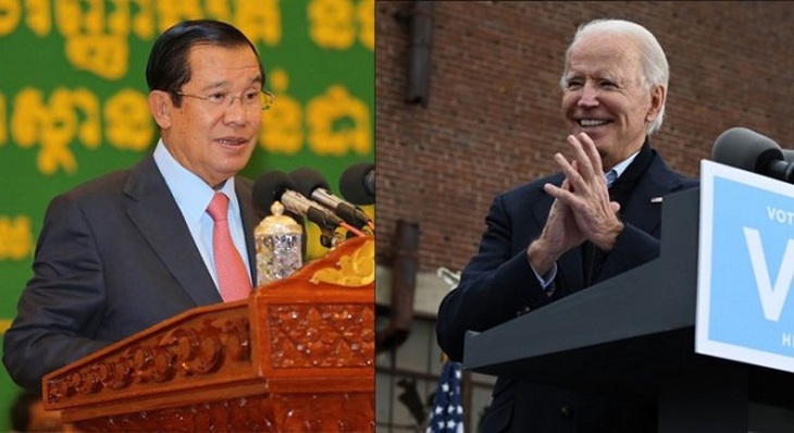 Thủ tướng Campuchia Hun Sen khen ‘năng lực lãnh đạo tài tình’ của ông Biden - Ảnh 1.