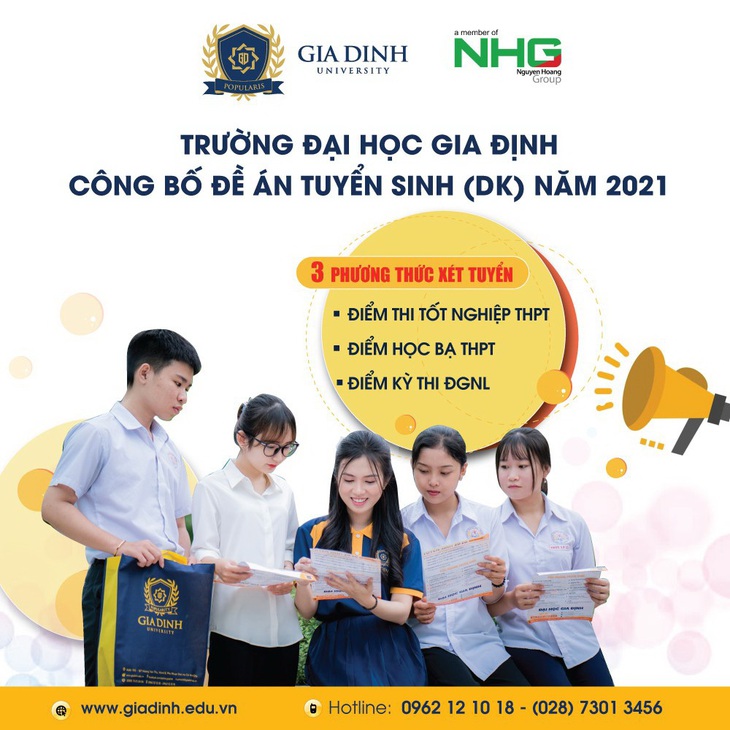 Đại học Gia Định mở 5 ngành học mới cùng 2.500 chỉ tiêu năm 2021 - Ảnh 1.