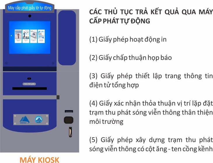 Đà Nẵng triển khai thí điểm máy cấp phát giấy tờ thủ tục hành chính tự động - Ảnh 1.