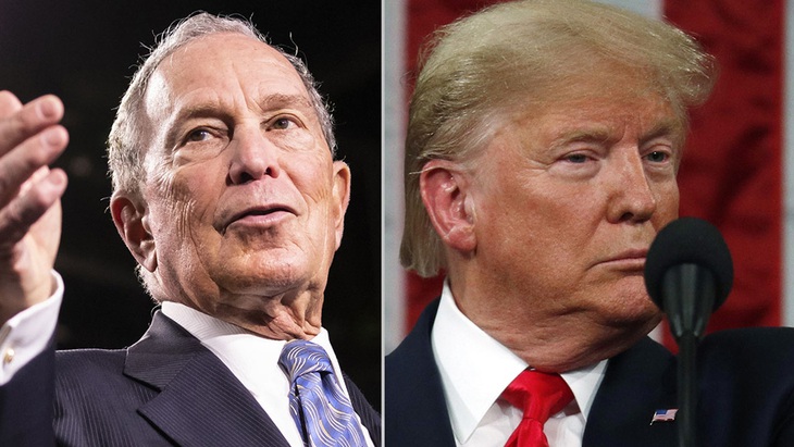 Ông Trump cà khịa với tỉ phú Bloomberg - Ảnh 2.