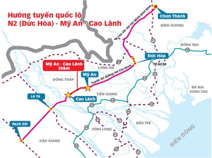 Miền Tây sẽ có tuyến cao tốc thứ hai dài 84km - Ảnh 1.