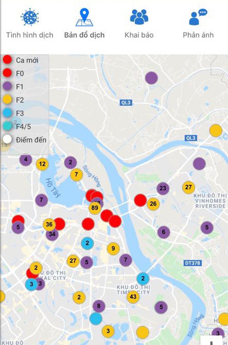 Ứng dụng giám sát dịch COVID-19 của Hà Nội bị đơ sau vài tiếng - Ảnh 2.