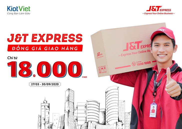 J&T Express đồng giá giao hàng chỉ từ 18.000 đồng trên KiotViet - Ảnh 1.