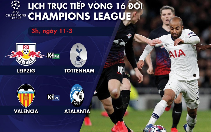 Lịch trực tiếp Champions League: Tottenham - Leipzig