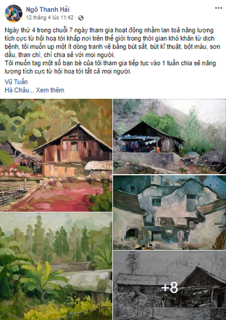 Thách thức 7 ngày nghệ thuật cho Facebook đầy ắp nụ cười - Ảnh 1. Thách thức 7 ngày nghệ thuật cho Facebook đầy ắp nụ cười - Ảnh 1.