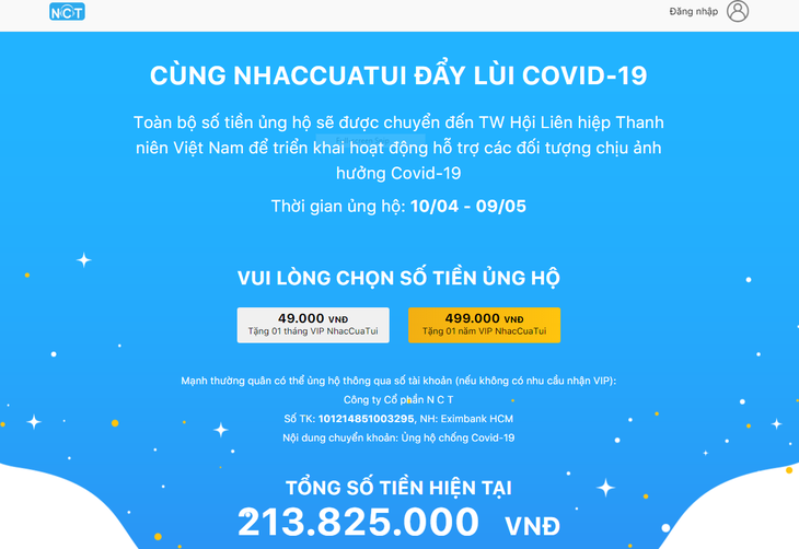 Cùng NhacCuaTui đẩy lùi COVID-19 - Ảnh 1.