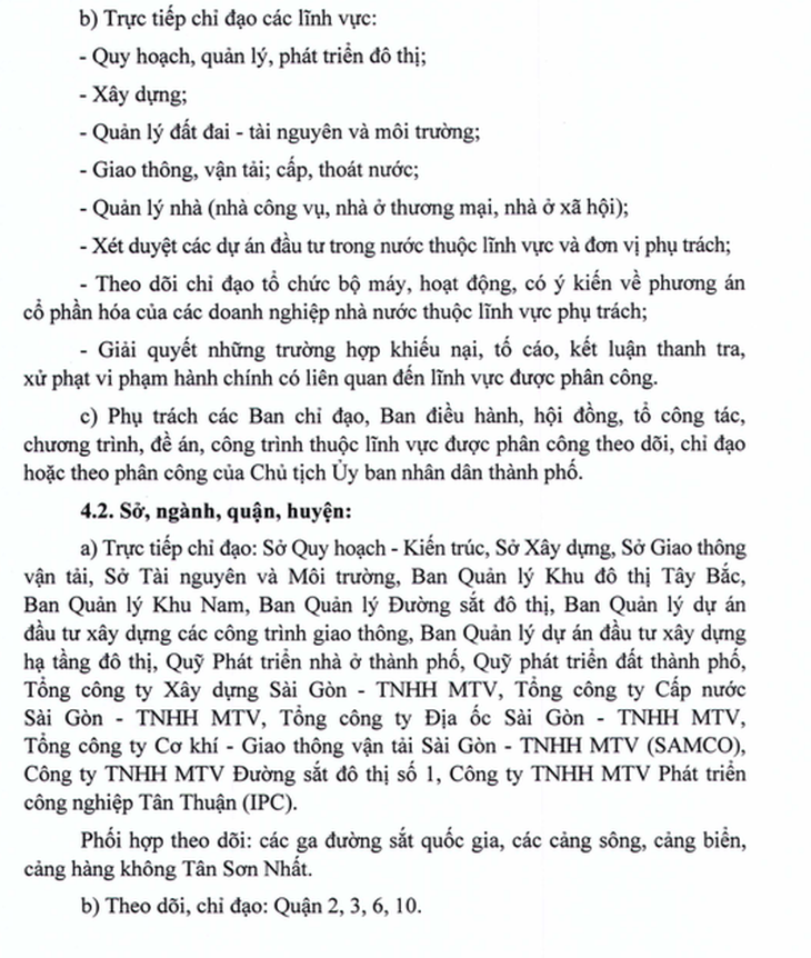 Điều chỉnh phân công công tác lãnh đạo UBND TP.HCM - Ảnh 5.