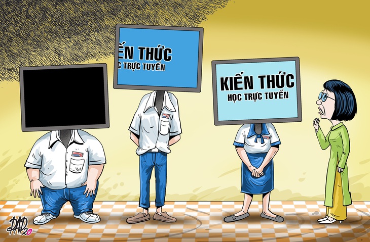 Khó xử với... học trực tuyến - Ảnh 2.