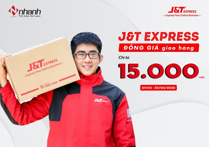 J&T Express đồng giá giao hàng chỉ từ 15.000đ cho khách hàng trên Nhanh.vn - Ảnh 1.