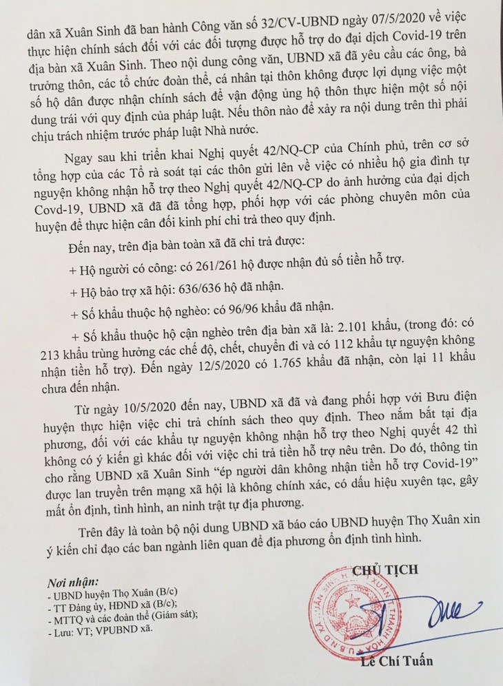 Vì sao có mẫu đơn chung với nhiều người tự nguyện không nhận tiền hỗ trợ gói 62.000 tỉ? - Ảnh 4.