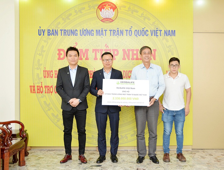 Herbalife Việt Nam chung tay phòng chống dịch COVID-19 - Ảnh 1. Herbalife Việt Nam chung tay phòng chống dịch COVID-19 - Ảnh 1.