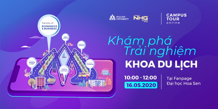 Campus tour online: Khám phá và trải nghiệm khoa Du lịch HSU - Ảnh 1.