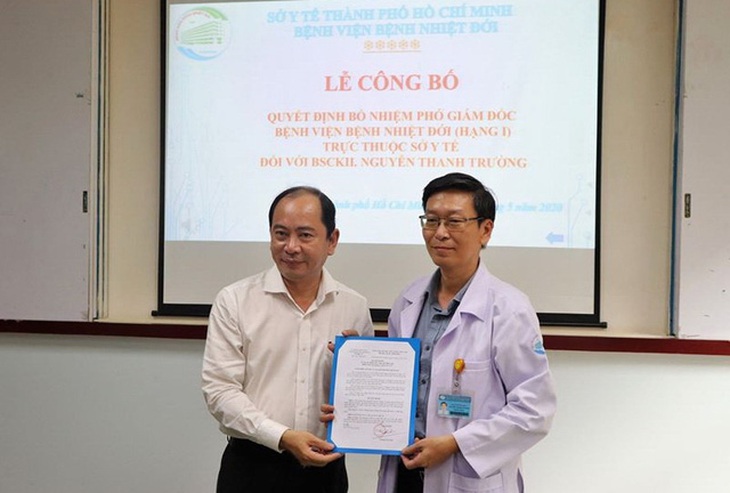 Bệnh viện Bệnh nhiệt đới TP.HCM có thêm phó giám đốc - Ảnh 1. Bệnh viện Bệnh nhiệt đới TP.HCM có thêm phó giám đốc - Ảnh 1.