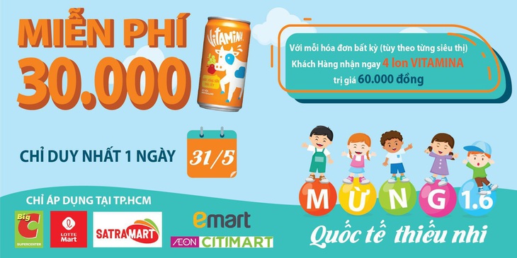 VITAMINA tài trợ hơn 30.000 sản phẩm cho trẻ dịp Quốc tế thiếu nhi 1-6 - Ảnh 1.