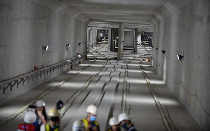 Nhà ga ngầm Ba Son tuyến metro đã thành hình giữa lòng Sài Gòn