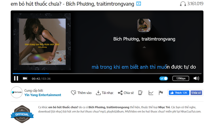 Bích Phương ba tuần thống lĩnh bảng xếp hạng NhacCuaTui - Ảnh 2.