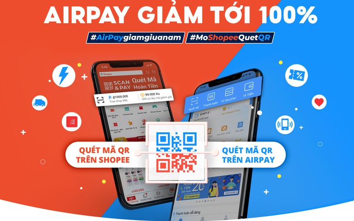 Gói ưu đãi cho người dùng AirPay tại Ngày không tiền mặt 2020