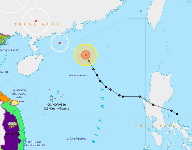 Bão số 1 cách Hoàng Sa 460km, mưa gió, lũ có thể gây ngập ở Hà Nội - Ảnh 1.