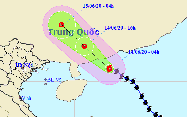 Bão số 1 đi vào Quảng Đông, suy yếu thành áp thấp nhiệt đới