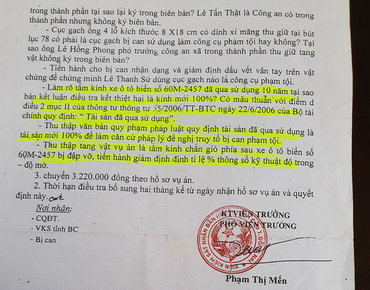 4 năm định giá kính xe hơi, 7 lần trả hồ sơ: Phạt 6 tháng tù, hưởng án treo - Ảnh 2.