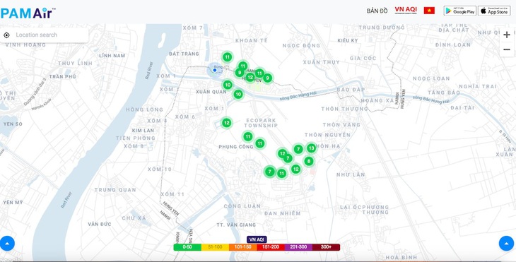 Khác biệt chất lượng không khí ở Ecopark - Ảnh 1.