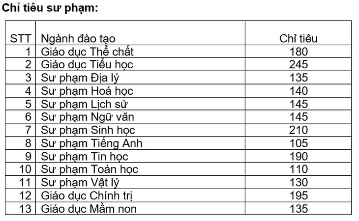 Đại học Quy Nhơn: Chỉ tiêu tuyển sinh ngành sư phạm năm 2020 tăng gấp 3 lần so với các năm trước - Ảnh 2.