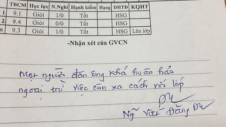 ‘Cô gái vàng trong làng lãnh đạo’… đi vào lời phê của thầy giáo - Ảnh 2. ‘Cô gái vàng trong làng lãnh đạo’… đi vào lời phê của thầy giáo - Ảnh 2.