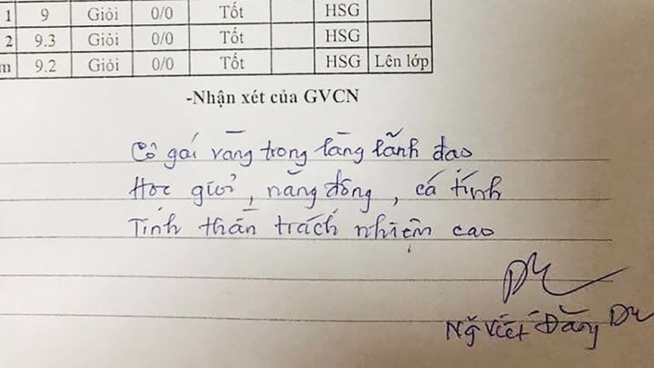 ‘Cô gái vàng trong làng lãnh đạo’… đi vào lời phê của thầy giáo - Ảnh 5. ‘Cô gái vàng trong làng lãnh đạo’… đi vào lời phê của thầy giáo - Ảnh 5.