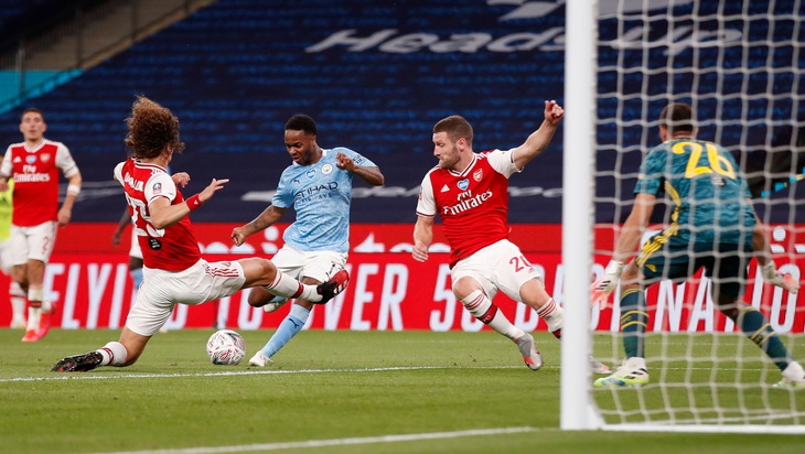 Aubameyang rực sáng, Arsenal hạ Man City vào chung kết Cúp FA - Ảnh 2.