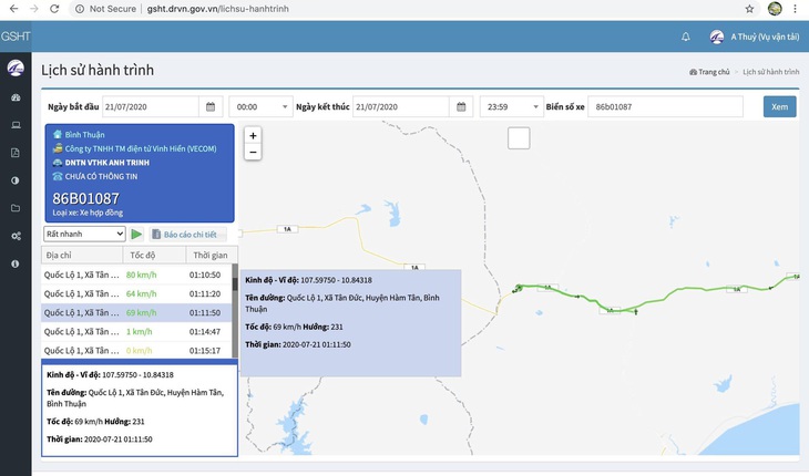 Xe khách giảm tốc độ 80km/h xuống 69km/h trong 1 phút trước khi xảy ra tai nạn - Ảnh 1.