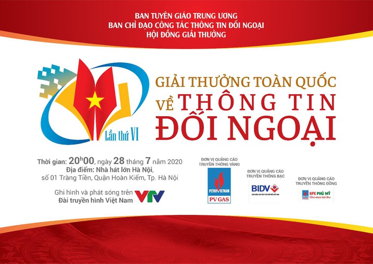 Sắp tổ chức trao Giải thưởng toàn quốc về thông tin đối ngoại lần thứ VI - Ảnh 1. Sắp tổ chức trao Giải thưởng toàn quốc về thông tin đối ngoại lần thứ VI - Ảnh 1.