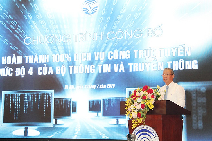 Bộ Thông tin và Truyền thông: phục vụ 100% dịch vụ công trực tuyến mức độ cao nhất - Ảnh 1.