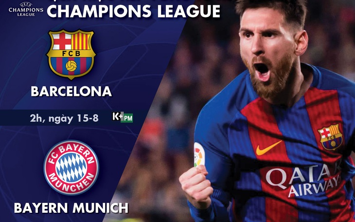 Lịch trực tiếp tứ kết Champions League: 